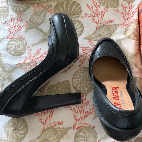 True Religion Black Leather heels size 7M NWOT - Picture 6 of 10